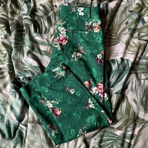 Floral print trousers